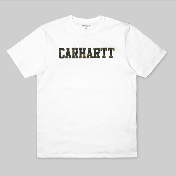CARHARTT SS COLLAGE T-SHIRT WHITE CAMO LAUREL 